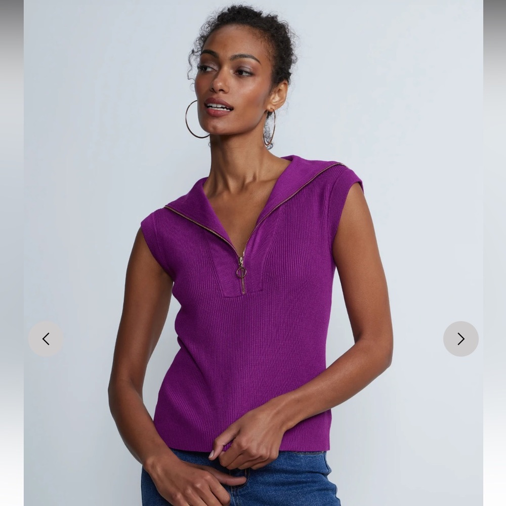 NY & Co. NWT Half-Zipped Sweater size L